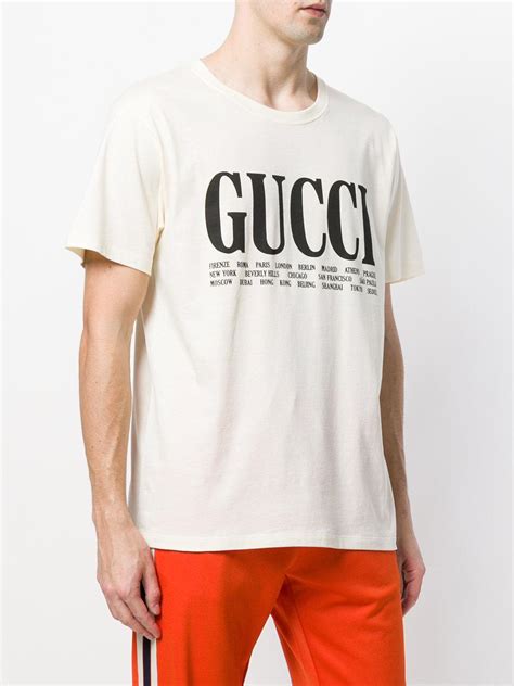 gucci cities tshirt|gucci t shirt men's outlet.